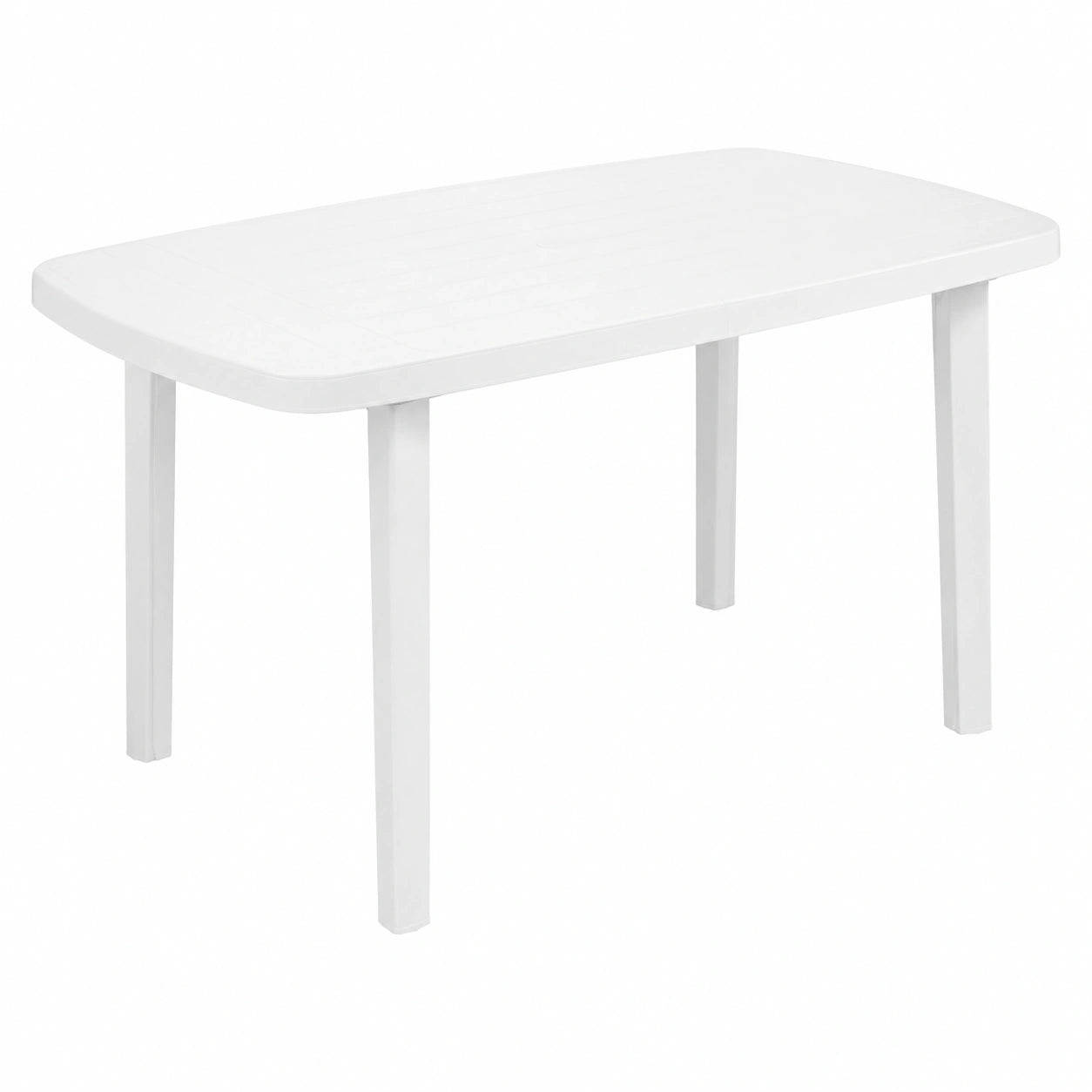 Mesa Ovalada Modular Blanca para Jardín, 137x85x72 cm - ProGarden