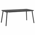 Mesa de jardín de acero gris 200x100x71 cm - vidaXL