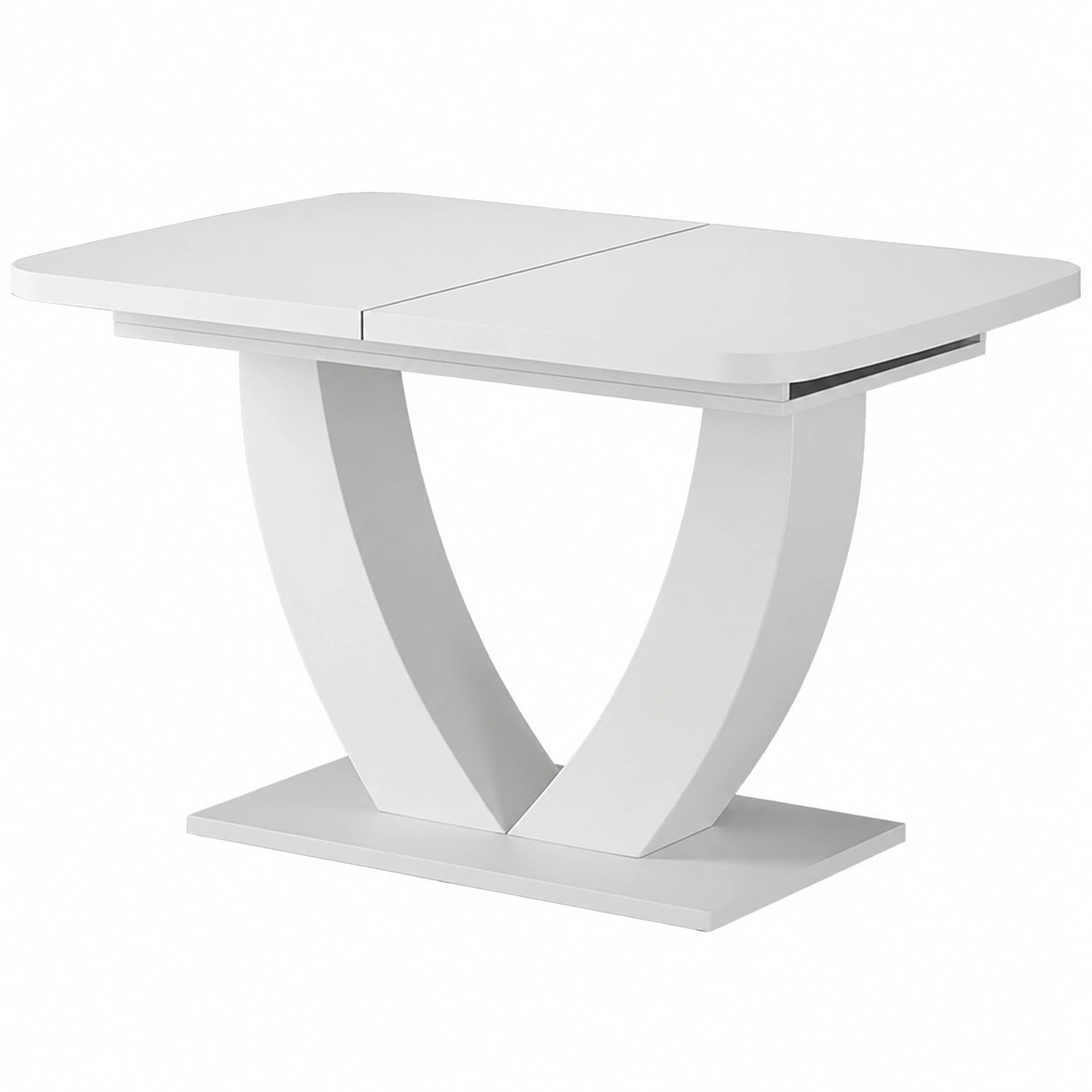 Mesa de Comedor Extensible Vicco, Blanco, 120x80 cm, Ajustable