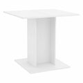 Mesa de Comedor Blanca 80x80x75 cm para Interior y Exterior