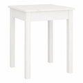 Mesa de Comedor de Madera de Pino Blanca para Cocina y Restaurante 55x55x75 cm