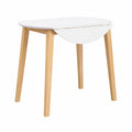 Mesa de Comedor de Roble Macizo para Cocina y Restaurante 90x90/55x74 cm
