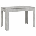 Mesa de Comedor Moderna de Madera Gris 120x60x76 cm para Hogar
