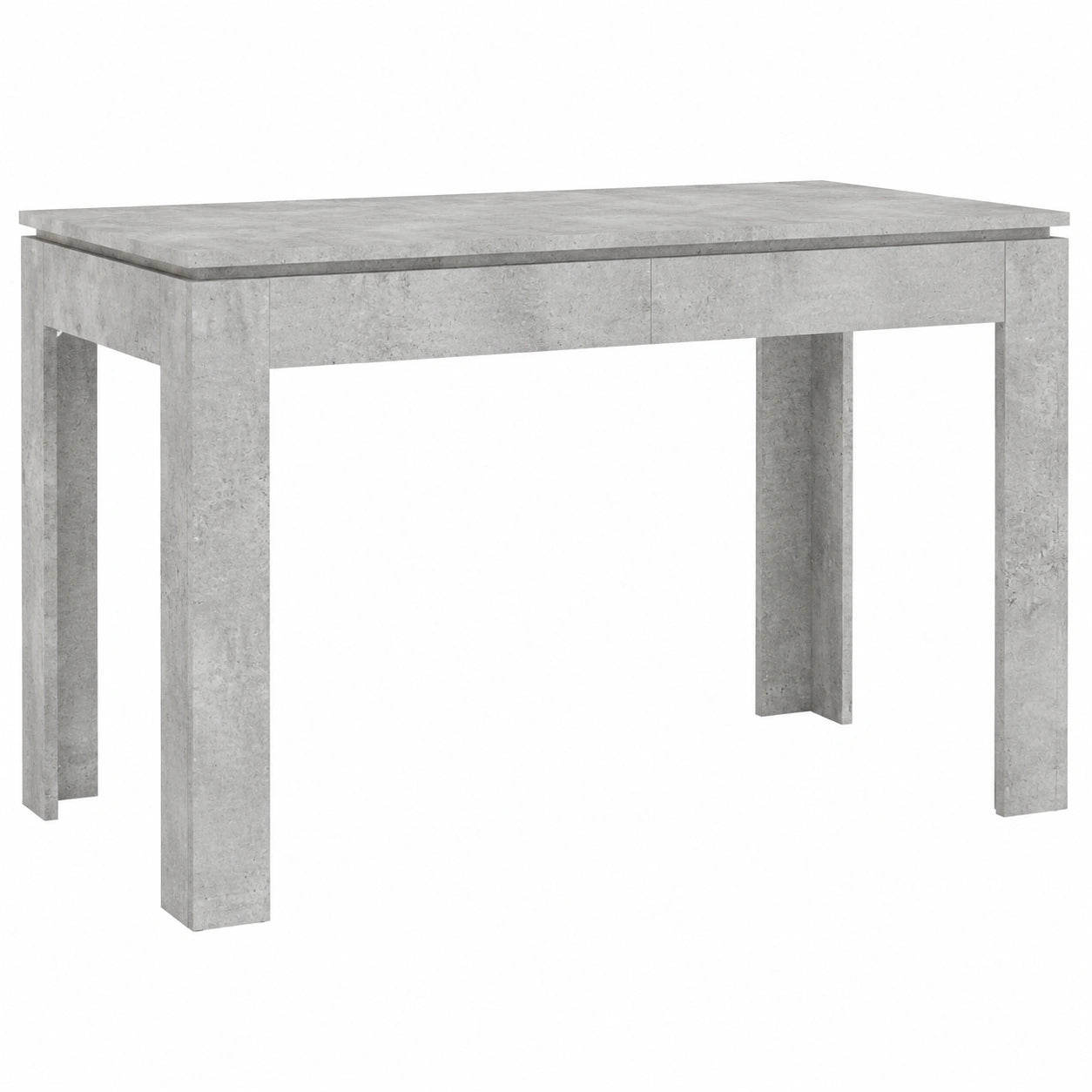 Mesa de Comedor Moderna de Madera Gris 120x60x76 cm para Hogar