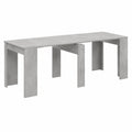 Mesa Extensible de Habitdesign para Comedor, Salón o Cocina - Gris Cemento - 5 Posiciones hasta 10 Personas