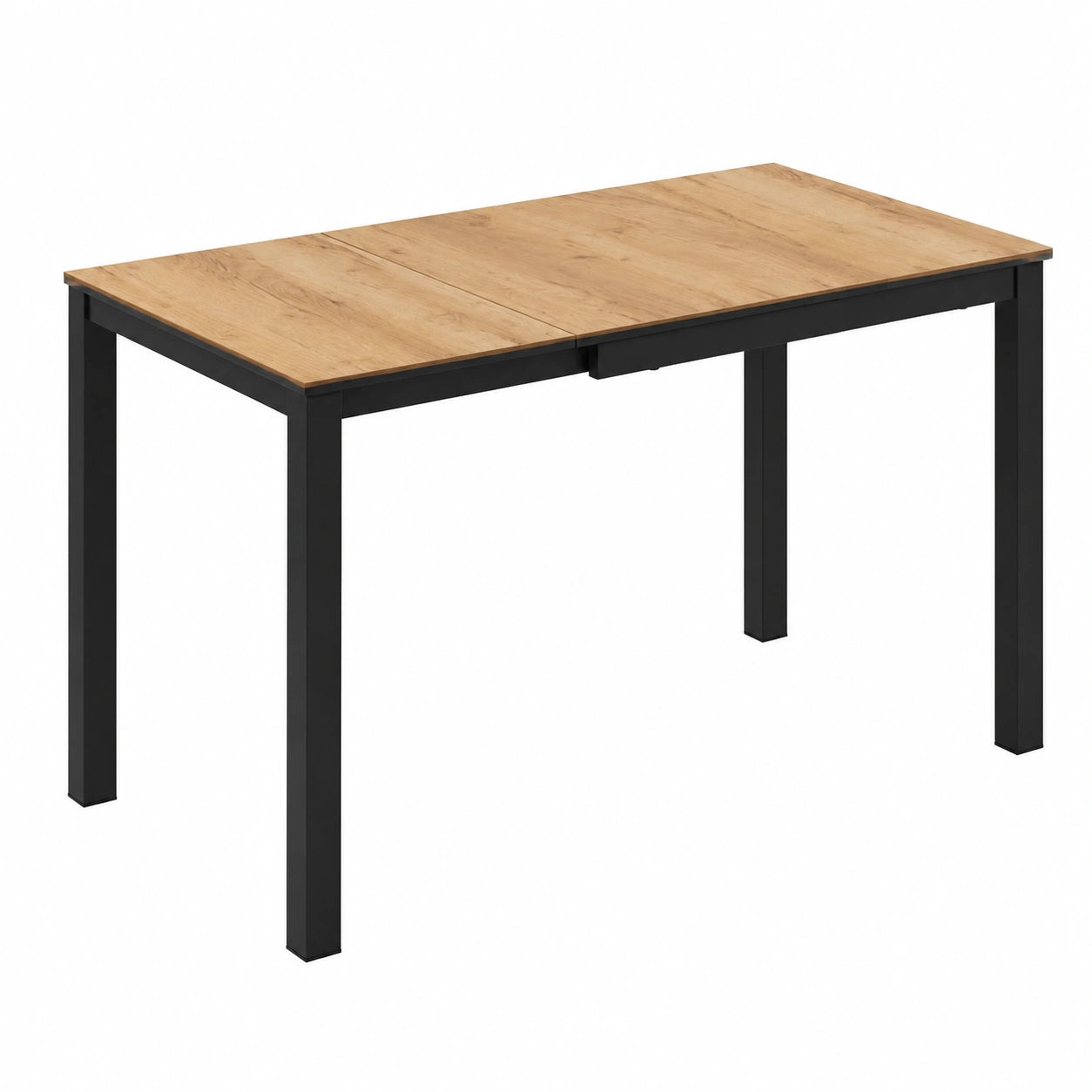 Mesa de Comedor Extensible Vicco Granny, Roble y Antracita, 120x70 cm, Longitud Ajustable