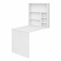 Mesa de Pared Plegable para Oficina Blanca 63x90x154cm