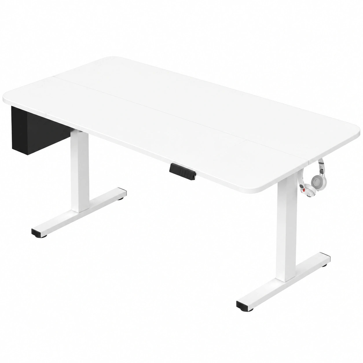 Mesa de Oficina Ajustable Eléctrica 160 x 80 cm con Memoria, Gancho y Bolsa de Almacenamiento